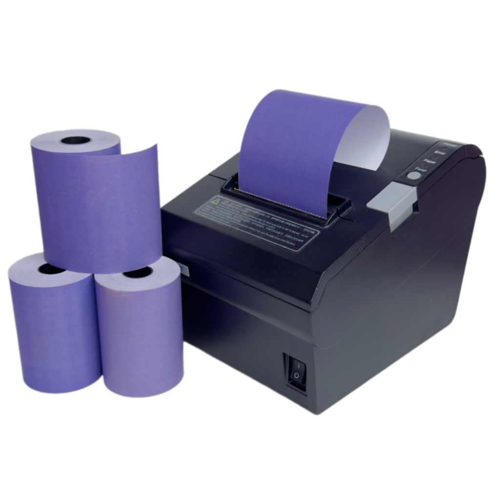 رول فیش پرینتر هانسول بنفش