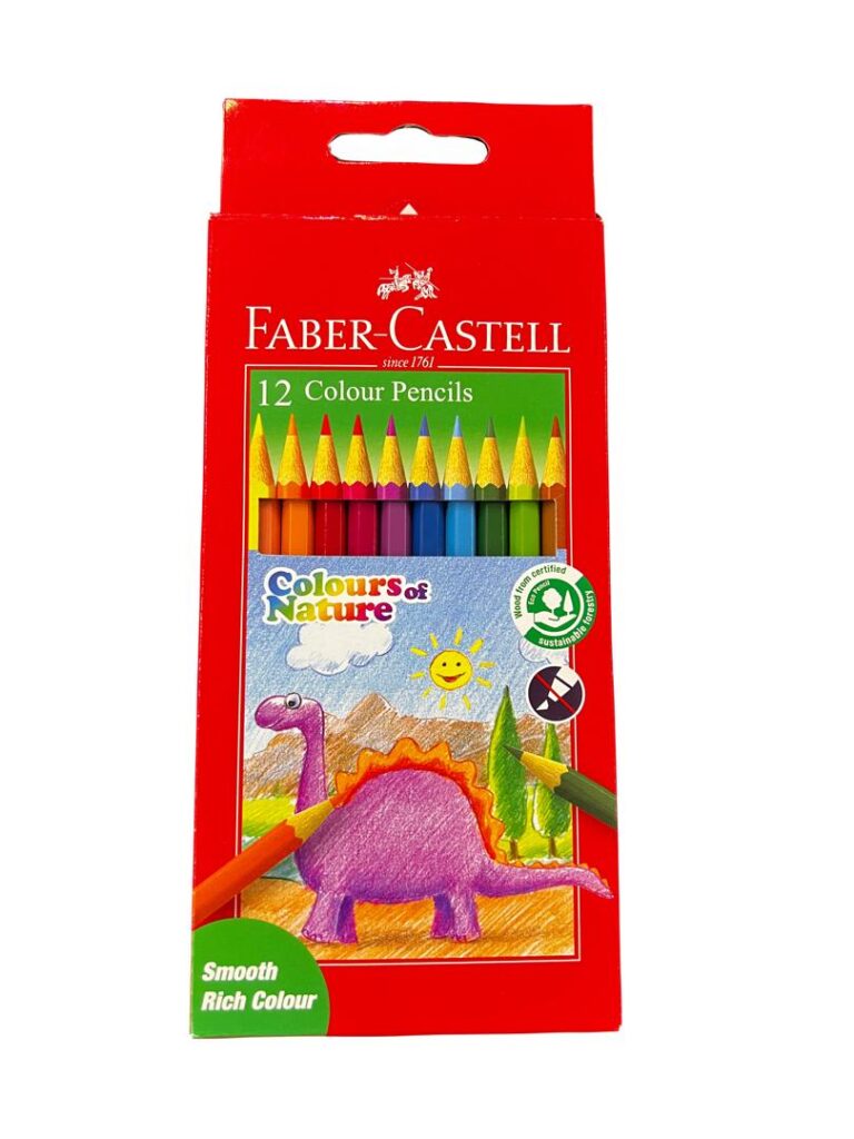 مداد رنگی 12 رنگ جعبه مقوایی فابرکاسل