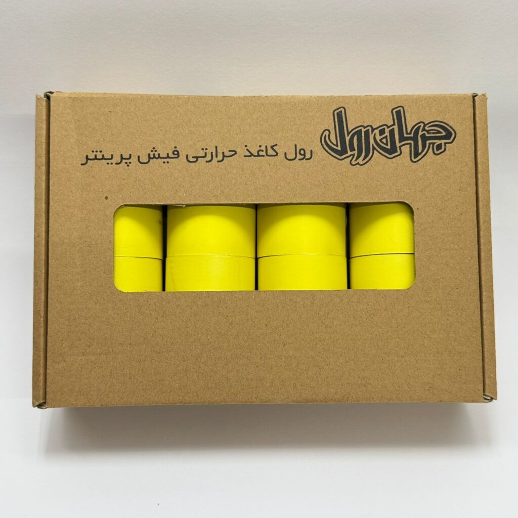 رول فیش پرینتر زرد 8 عددی